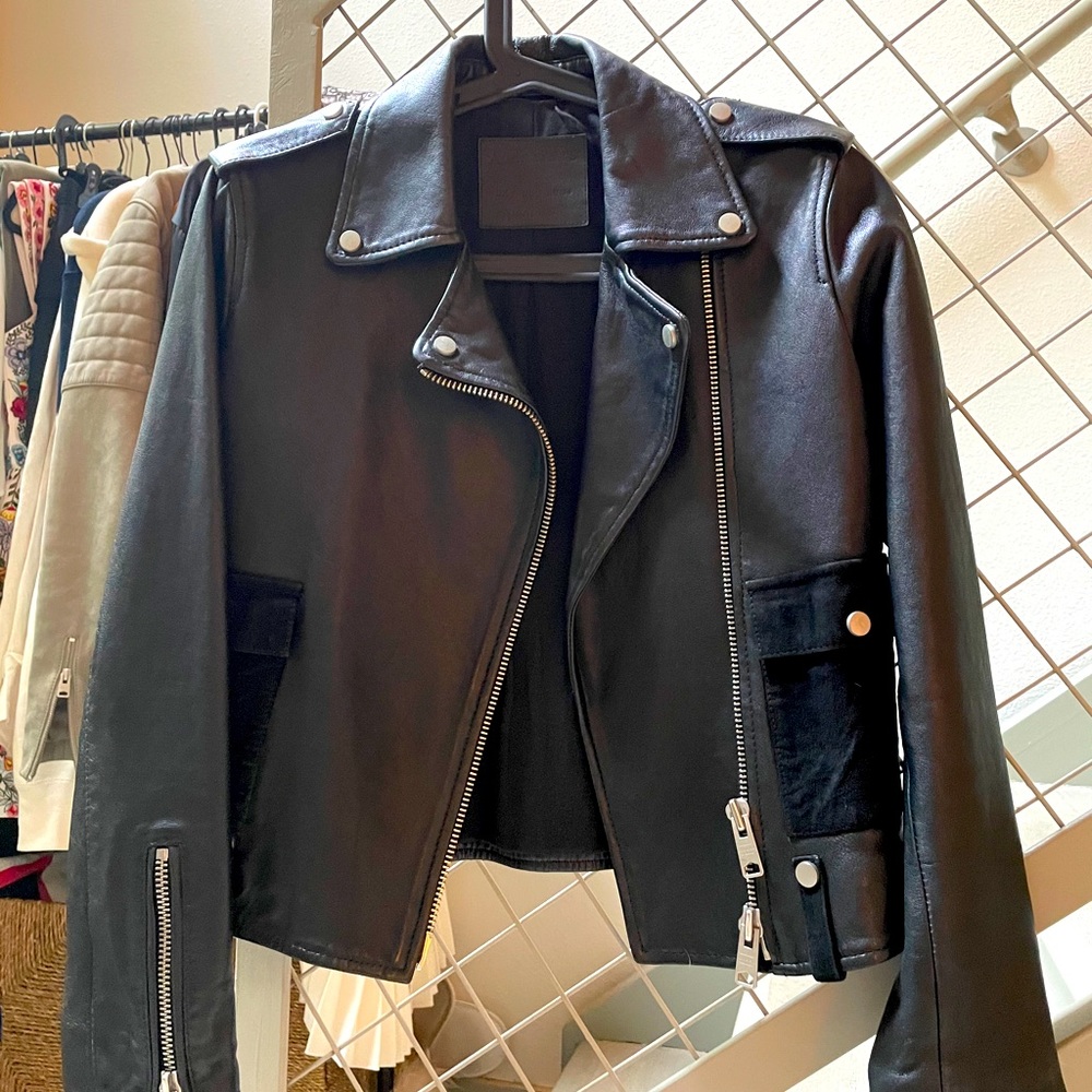 All Saints Leather Biker Jacket